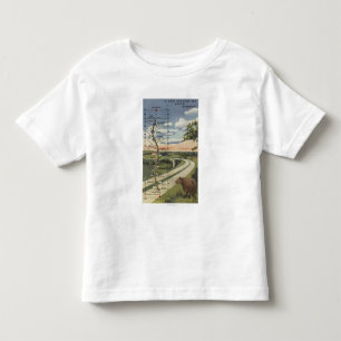 Ausführliche Karte der "Traumlandstraße " Kleinkind T-shirt