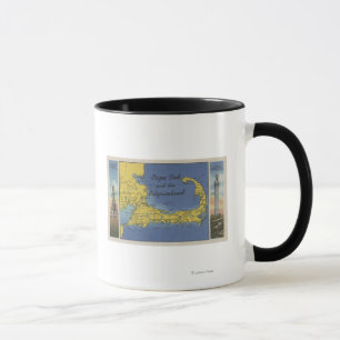 Ausführliche Karte des Pilgrimland Tasse