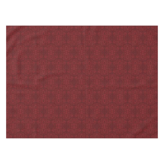 Ausführliche rote Blumentapete Tischdecke (Vorderseite (Horizontal))