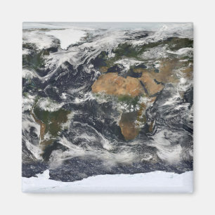 Ausführliche Satellitenansicht von Erde Magnet