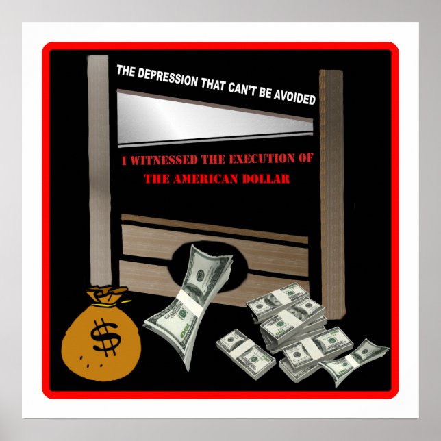 Ausführung des amerikanischen Dollar-Posters Poster (Vorne)