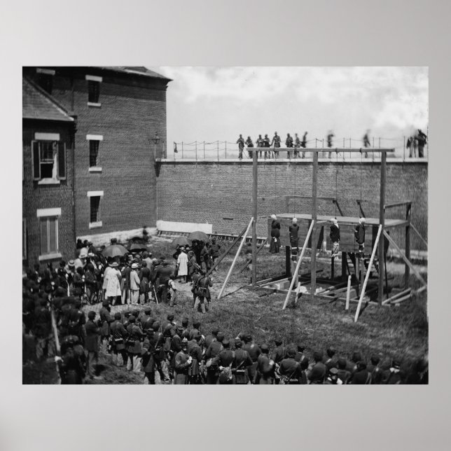 Ausführung von vier Lincoln-Verschwörern Poster (Vorne)