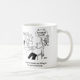 Ausfüllen des Fitness-Clubformulars entzieht dem A Tasse