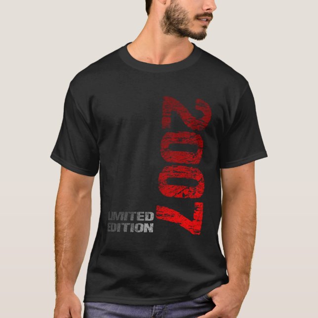 Ausgabe 2007 16. Geboren 2007 T-Shirt (Vorderseite)