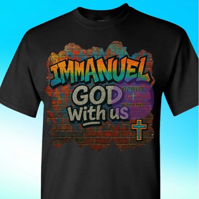 (Ausgabe 5) IMMANUEL - GOD bei uns - Christlich T-Shirt (Von Creator hochgeladen)