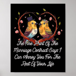 Ausgabe des Ehevertrags Poster
