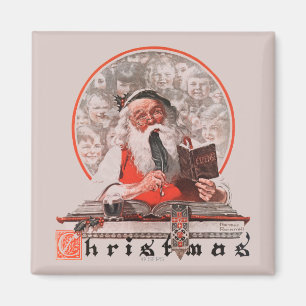 Ausgaben des Weihnachtsmanns Magnet