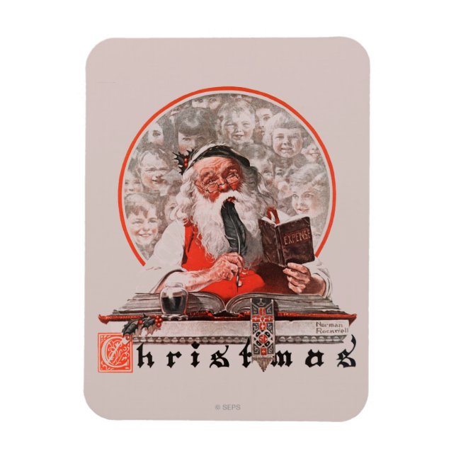 Ausgaben des Weihnachtsmanns Magnet (Vertikal)