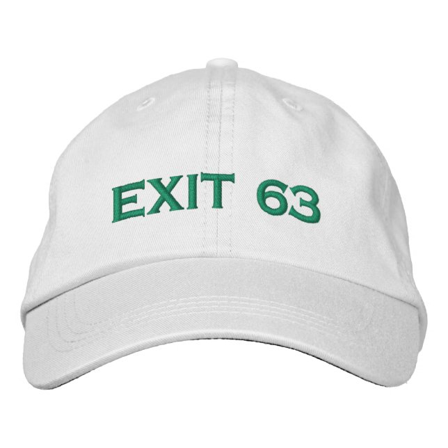 AUSGANG 63 HAT BESTICKTE BASEBALLKAPPE (Vorderseite)