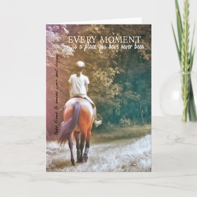 AUSGANG AUF DER Grußkarte Dankeskarte (Vorderseite)