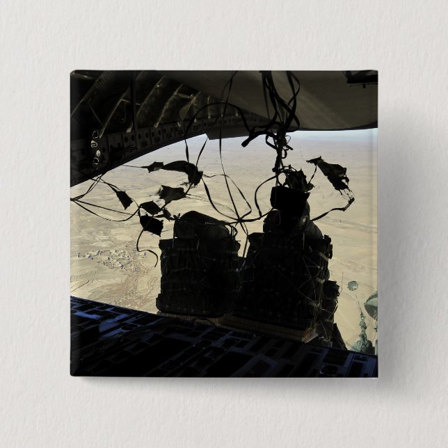 Ausgang des Containerzustellsystems Button (Vorderseite)