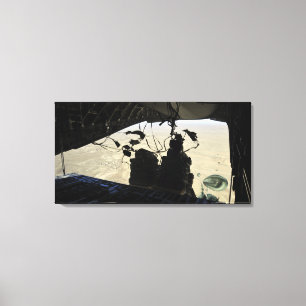 Ausgang des Containerzustellsystems Leinwanddruck