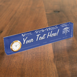 Ausgebildete Krankenschwester RN silberner Namensplakette