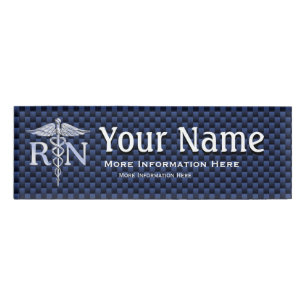 Ausgebildete Krankenschwester RNcaduceus-Schlangen Namenschild
