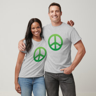 Ausgeblendetes Zeichen für grünen Frieden T-Shirt