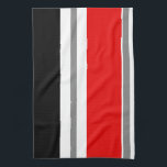 Ausgeblutetes Whilver Geschirrtuch<br><div class="desc">Dieses Tuch schaut in einer Küche mit einem Schwarzen,  einem Rot,  einem Weiß und einem silbernen Dekor groß.</div>