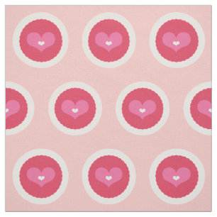 Ausgebogtes Schatz-Rosa-Liebevalentine-Gewebe Stoff