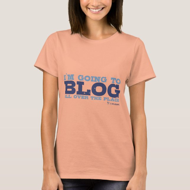 Ausgebrannte Angepasste T's (Blog überall T-Shirt (Vorderseite)