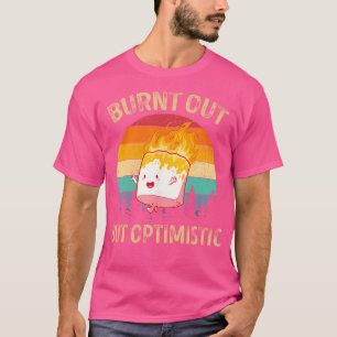 Ausgebranntes, aber optimistisches Niedliches Mars T-Shirt