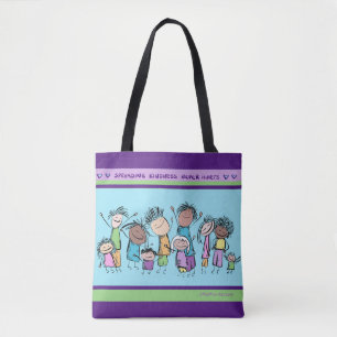 Ausgebreitete Güte-Taschen-Tasche