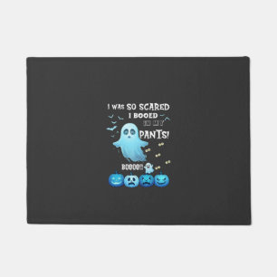 Ausgebuhte Hose Halloween-Geist Blaue Kürbisse Fußmatte