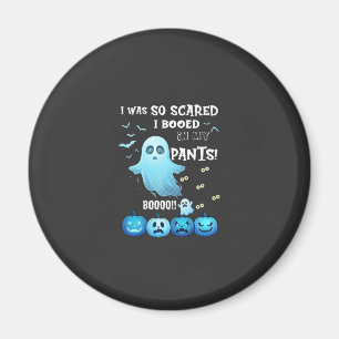 Ausgebuhte Hose Halloween Geist Blaue Kürbisse Magnet