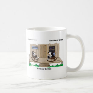 Ausgediente Border Collies Lustige Verrückte Carto Tasse
