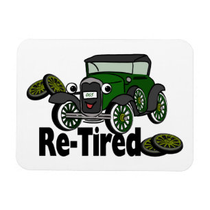 Ausgedienter Antik-Auto-Humor Magnet