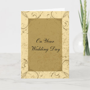 Ausgefallene und elegante Hochzeitskarte Karte