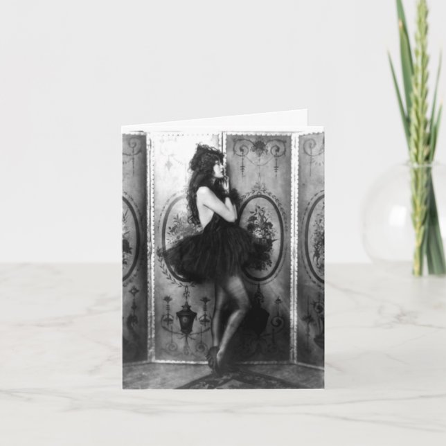 ausgefranster Tänzer Karte (Vorderseite)