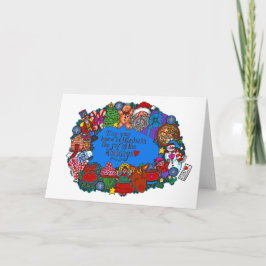 Ausgefüllt mit der Freude an der Urlaubskarte Karte