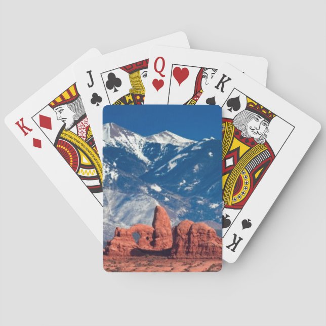 Ausgeglichene Felsen-Spur Spielkarten (Rückseite)