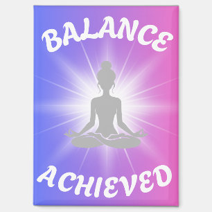 Ausgeglichene Lotus-Pose Zweifarbig Magnet