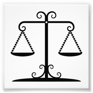 ausgeglichene Skalen Fotodruck