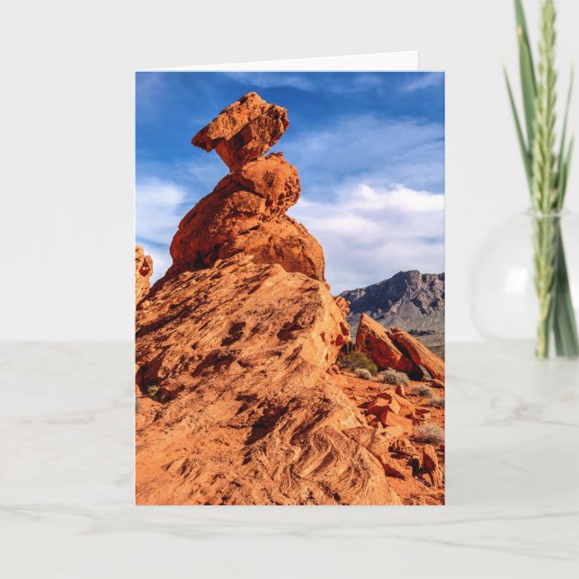 Ausgeglichener Felsen Karte (Vorderseite)