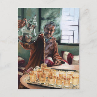 Ausgegossen - Postkarte