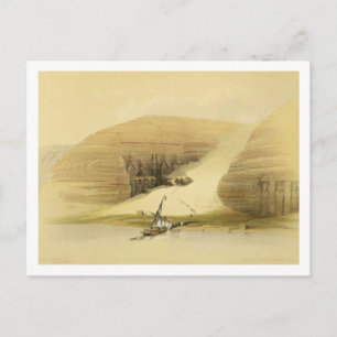 Ausgegrabener Tempel von Abu Simbel, aus "Ägypten  Postkarte