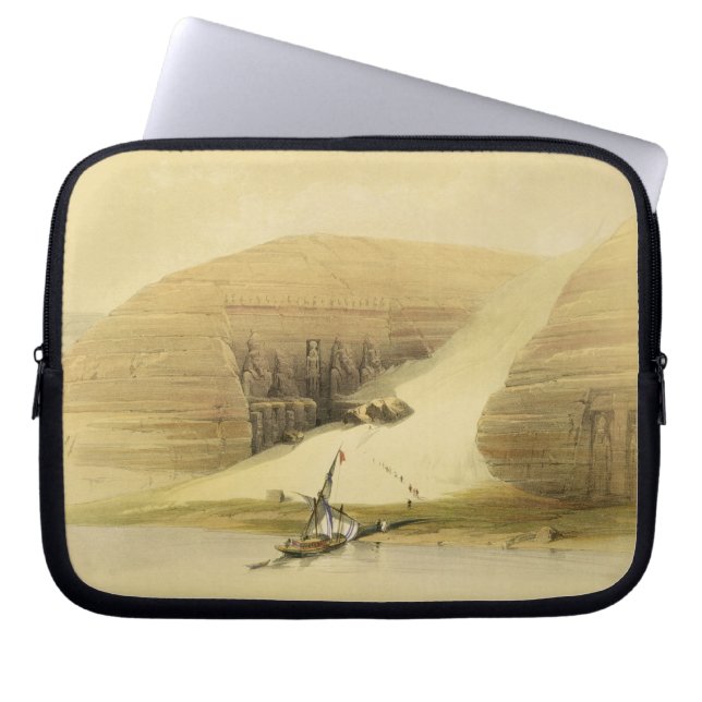 Ausgegrabener Tempel von Abu Simbel, "von Ägypten Laptopschutzhülle (Vorderseite)