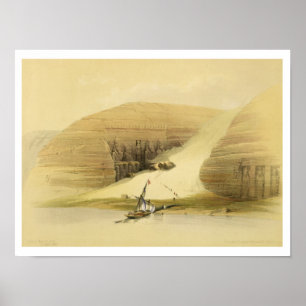 Ausgegrabener Tempel von Abu Simbel, "von Ägypten Poster