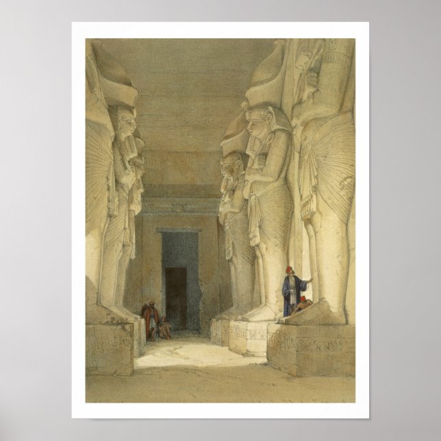 Ausgegrabener Tempel von Gysha, Nubia, aus "Ägypte Poster (Vorne)