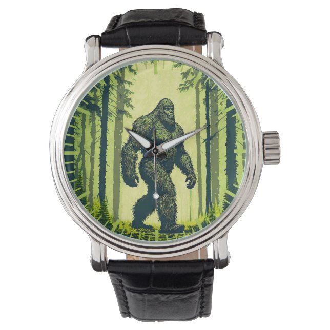 Ausgehen für einen Waldspaziergang Armbanduhr (Vorderseite)