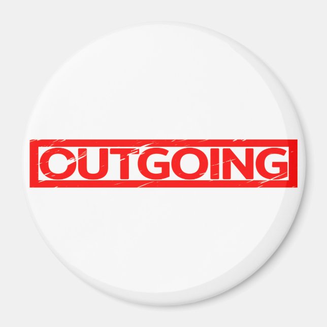 Ausgehende Briefmarke Magnet (Vorne)