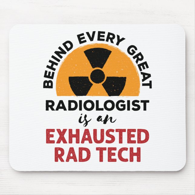 Ausgehobener Krasser Tech Funny Radiologic Technol Mousepad (Vorne)