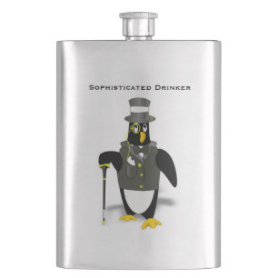 Ausgeklügelter Drinker Formal Attraktion Pinguin M Flachmann