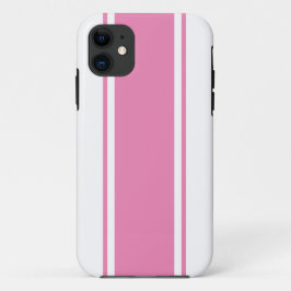Ausgeklügelter Fun Sporty Pink White Racing Streif Case-Mate iPhone Hülle