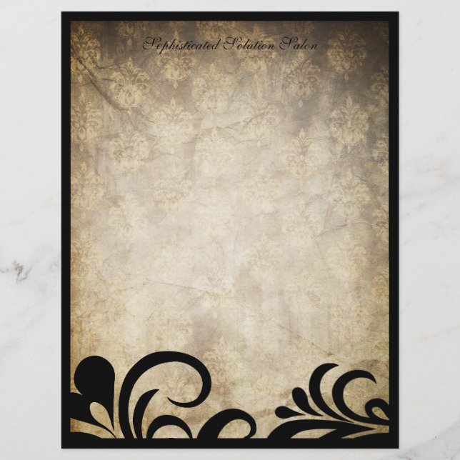Ausgeklügelter Swirl Letterhead (Vorderseite)