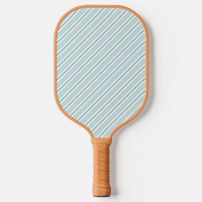 Ausgeklügeltes Aquamarines Grün & Blau-Diagonal ge Pickleball Schläger (Vorderseite)