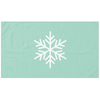 Ausgeklügeltes Nordic Snowflake auf Aquamarinem, s
