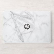 Ausgeklügeltes White Marbel HP Laptop Skin