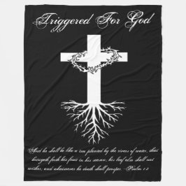 Ausgelöst für Gott-Decke Fleecedecke